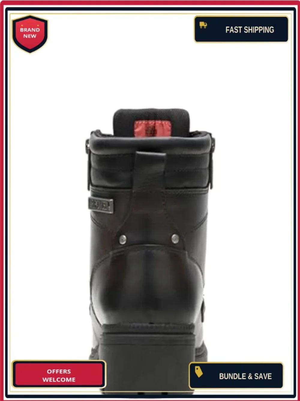 Women's Ankle Boots Leather Motorcycle Casual Low Heel